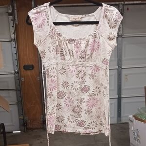 Self Esteem Floral Cap Sleeve Blouse